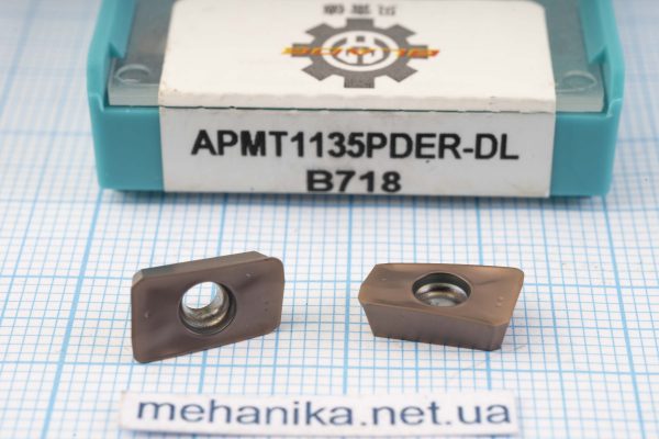 Вставка фрезерна, різець APMT1135PDER-DL B718 55 HRC