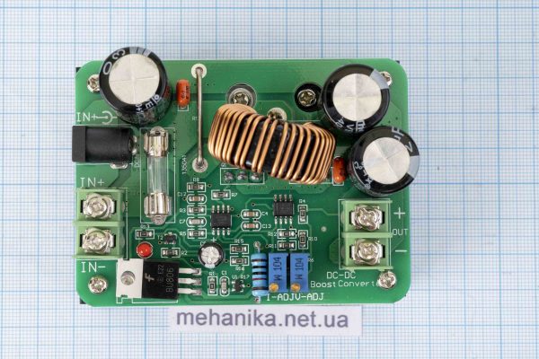Перетворювач напруги, підвищуючий, стабілізаційний 600W DC-DC, 12-60V/12-80V 16A, з радіатором