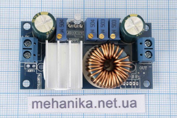 Перетворювач напруги MPPT знижуючий, DC-DC, 6-36V/1,25-35V 5A
