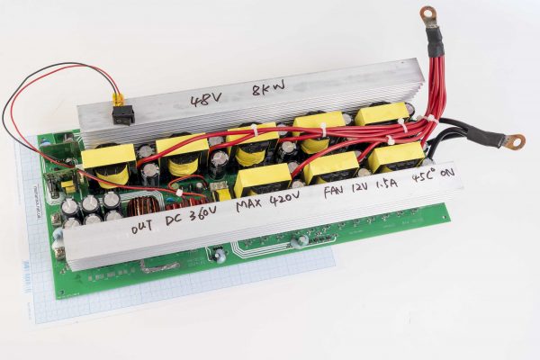Модуль інвертора підвищуючий, трансформаторний, DC-DC 10000W (10kW) 48V/320-420V, тільки плата