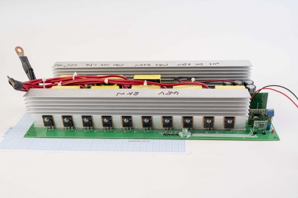 Модуль інвертора підвищуючий, трансформаторний, DC-DC 10000W (10kW) 48V/320-420V, тільки плата