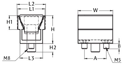 Креслення_Блок_затисний_алюміній_M8
