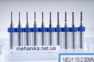 Фреза твердосплавна “Кукурузка”, хвостовик 3.175, діаметр фрези 1.1-2.0 мм, набір 10 шт