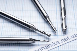 Фреза FS твердосплавна спіральна з рівним кінцем, 2 ножі, d=3.175 мм, L=38 мм, D=1.0-3.175 мм, HRC 50