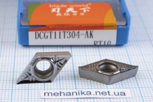 Вставка токарна (різець) DCGT11T304-АК RT10 BLADEWORLD 45 HRC