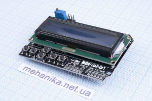 РК-екран із кнопками LCD Keypad Shield LCD1602 D1ROBOT для Arduino