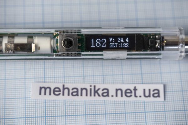 Електричний паяльник T12, DC12-24V, OLED екран, 72W, регулювання температури