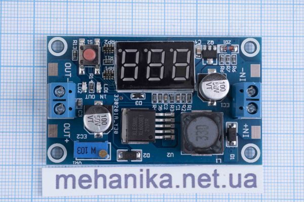 Перетворювач напруги підвищуючий/знижуючий XL6009 DC-DC 5-32V/1.2-35V 4A, з дисплеєм