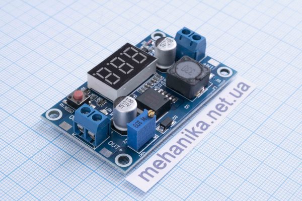 Перетворювач напруги підвищуючий/знижуючий XL6009 DC-DC 5-32V/1.2-35V 4A, з дисплеєм