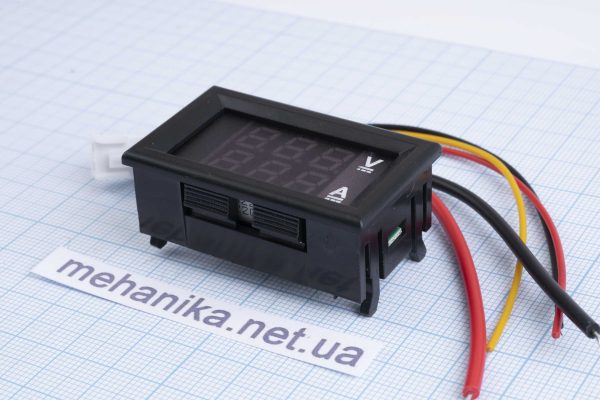 Voltmetr + ampermetr cifrovij 10A XFW-001, 5-30V postijnogo strumu