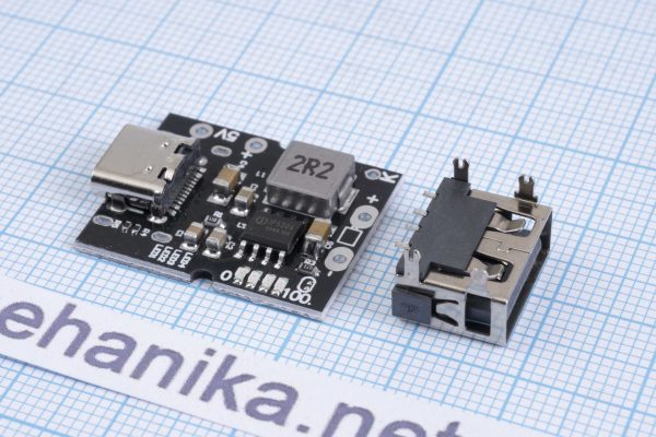 Плата powerbank Type-C+USB-A 5V/2.4A Li-Ion акумулятор з індикацією заряду