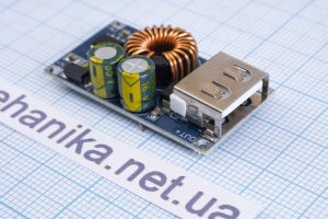 Модуль живлення знижуючий JZ QC-MINI DC-DC 12V/24W, швидка зарядка QC3.0