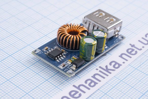 Модуль живлення знижуючий JZ QC-MINI DC-DC 12V/24W, швидка зарядка QC3.0