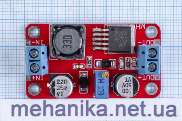 Перетворювач напруги підвищуючий XL6019 DC-DC 3-40V/4-45V 3A