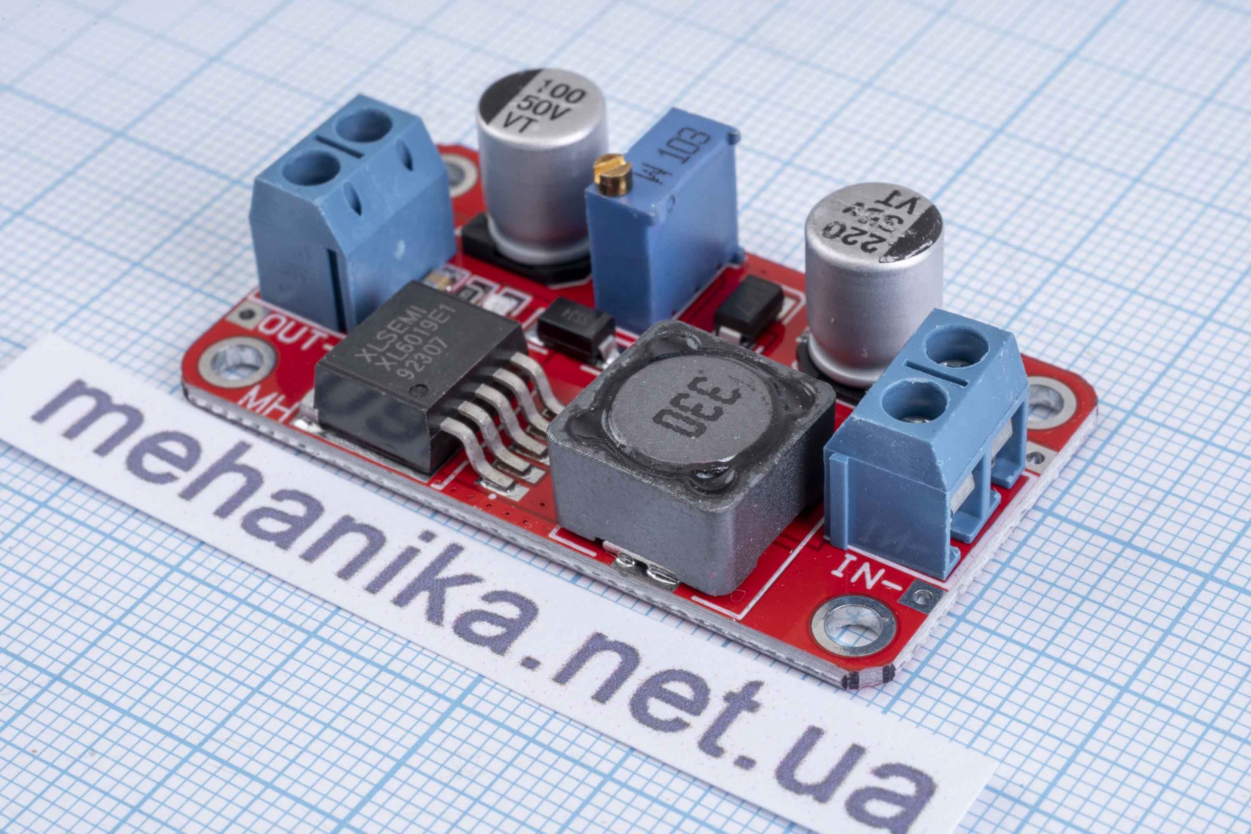 Перетворювач напруги підвищуючий XL6019 DC-DC 3-40V/4-45V 3A