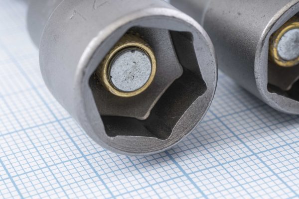Головка торцева з шестигранним хвостовиком HEX 1/4", магнітна, M6-M14, L=65мм