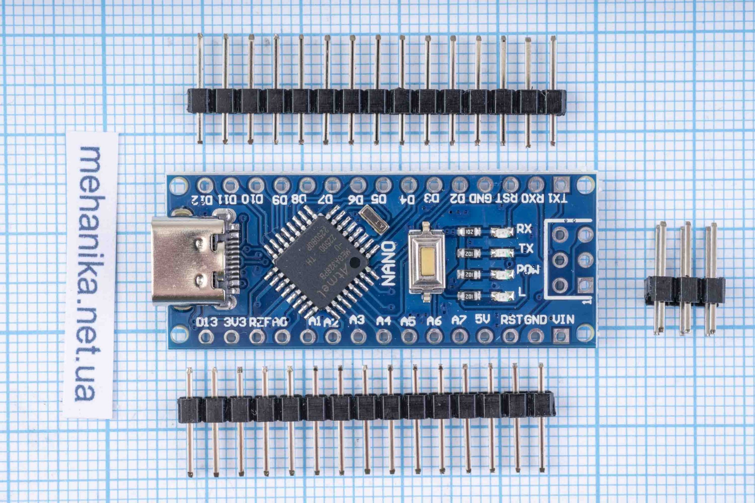 Налагоджувальна плата розробника Arduino Nano V3., ATmega328P/CH340, Type-C
