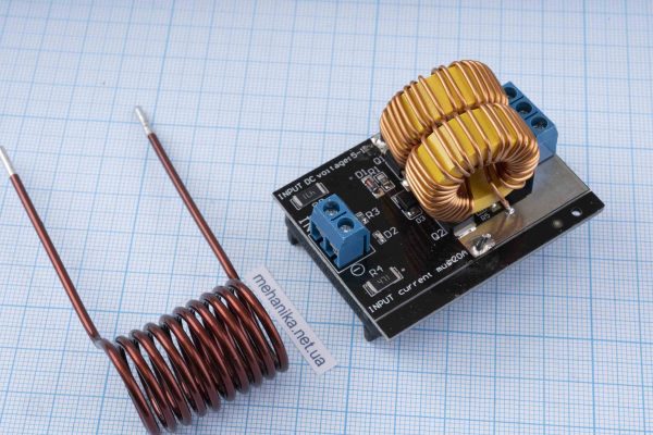 Індукційний нагрівач, вихровий, ZVS 120W, DC 5-12V/20A