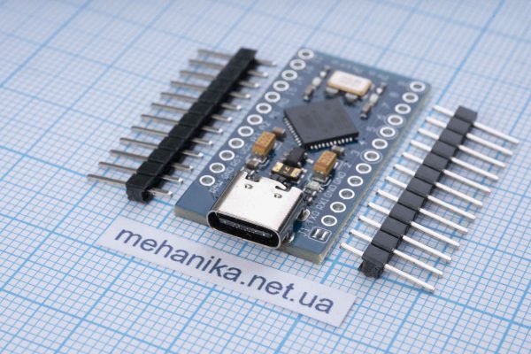 Контролер Arduino Pro Micro Leonardo Atmega32U4, Type-C