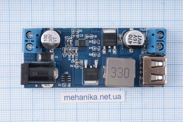 Перетворювач напруги знижуючий XY-3606, DC-DC, 9-36V/5.2V 5A, 25W