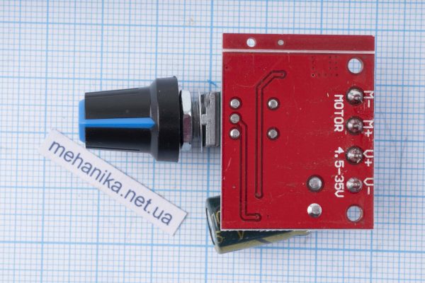 ШІМ регулятор (PWM) оборотів двигуна DC 4.5-35V/5А, (димер/dimmer)