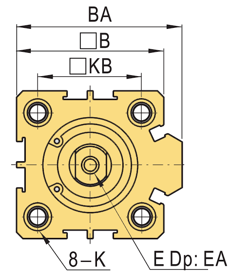 Пневмоциліндр SDA_КРЕСЛЕННЯ