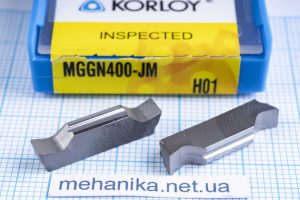 Вставка відрізна (різець) MGGN400-JM H01 KORLOY 45 HRC