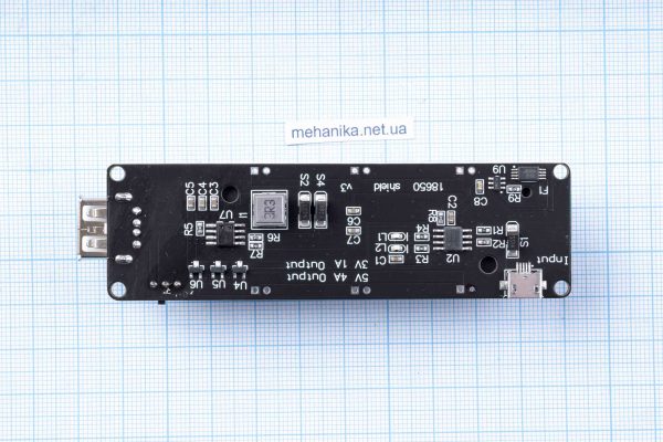 Модуль автономного живлення на 1x18650 з USB-виходом, Arduino, Orange Pi, Raspberry Pi