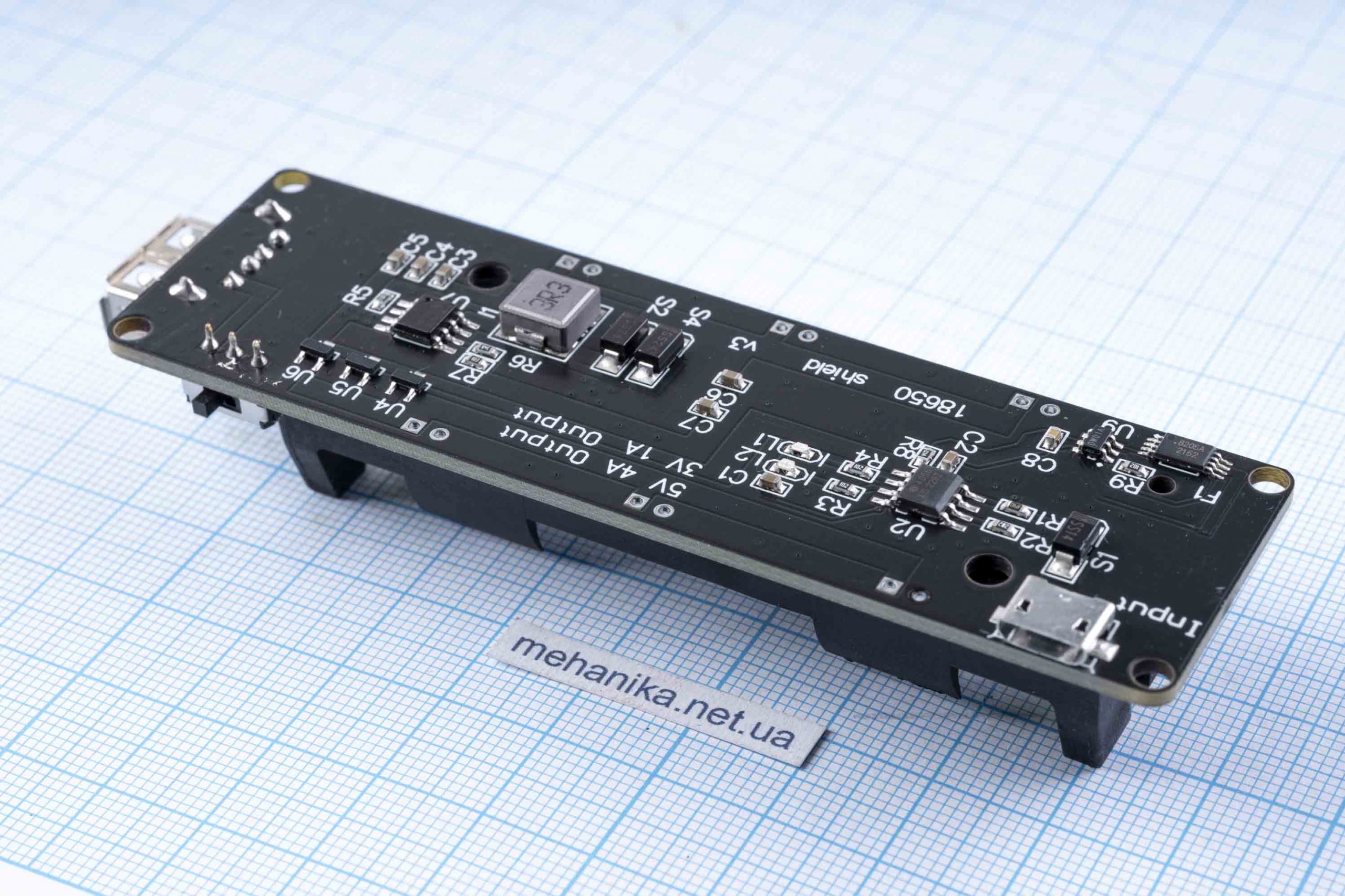 Модуль автономного живлення на 1x18650 з USB-виходом, Arduino, Orange Pi, Raspberry Pi