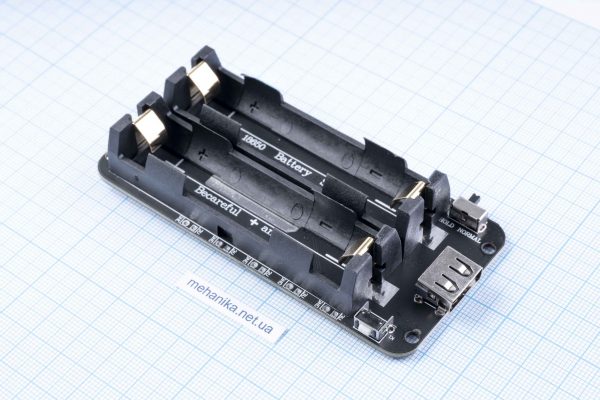 Модуль автономного живлення на 2x18650 з USB-виходом, Arduino, Orange Pi, Raspberry Pi