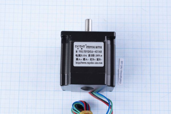 Кроковий двигун Nema23 CNYOHO YH57BYGH56-401A8 1.26Nm, 3.0А