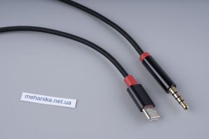 Адаптер-перехідник, аудіо-кабель USB Type-C/mini Jack 3.5 mm, TRRS, AUX, TRRS, AUX