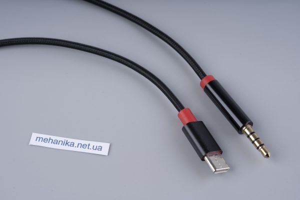 Адаптер-перехідник, аудіо-кабель USB Type-C/mini Jack 3.5 mm, TRRS, AUX, TRRS, AUX