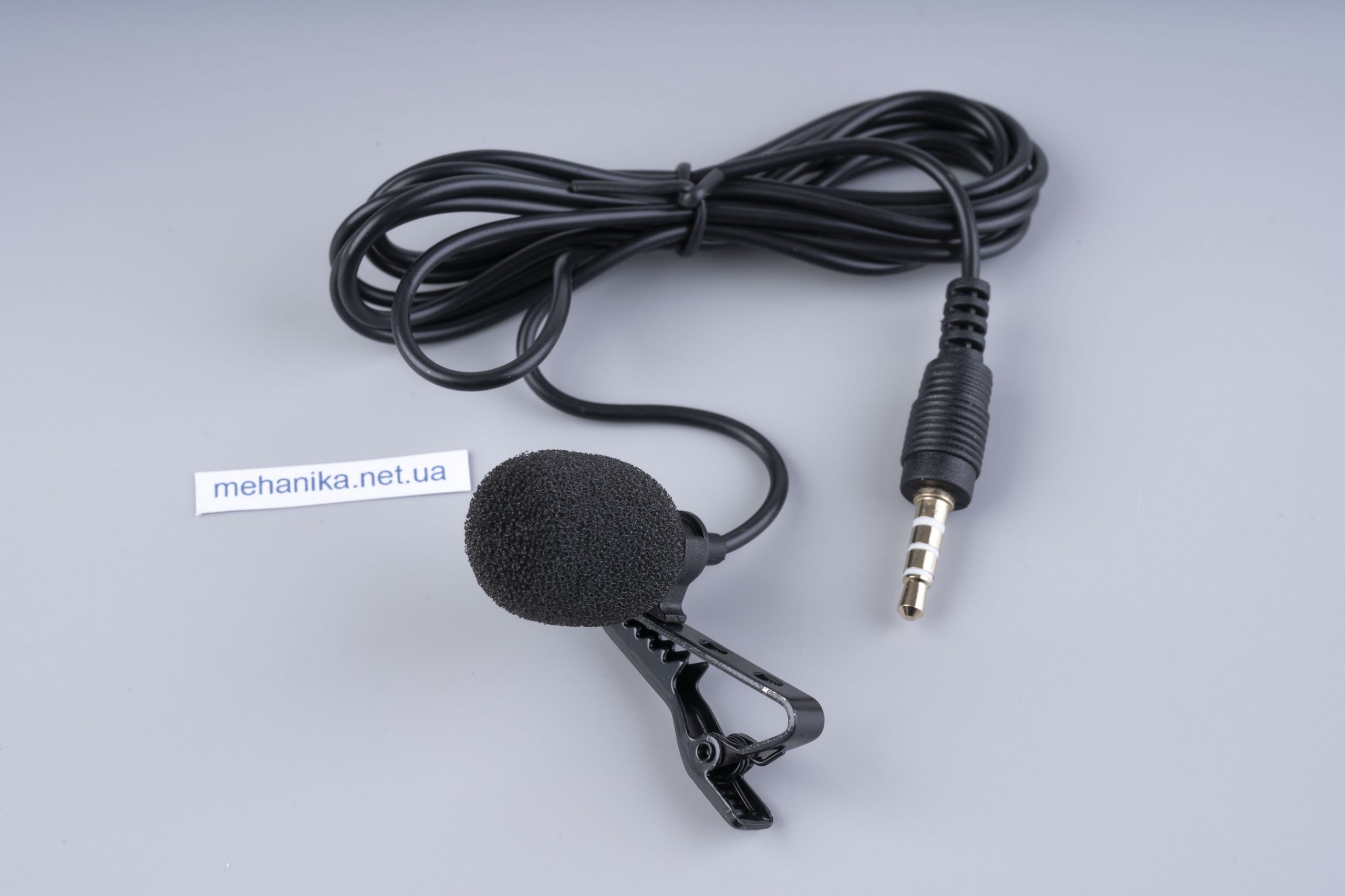 Універсальний всенаправлений петличний мікрофон (петличка), зовнішній мікрофон, mini Jack 3.5mm, 150 см