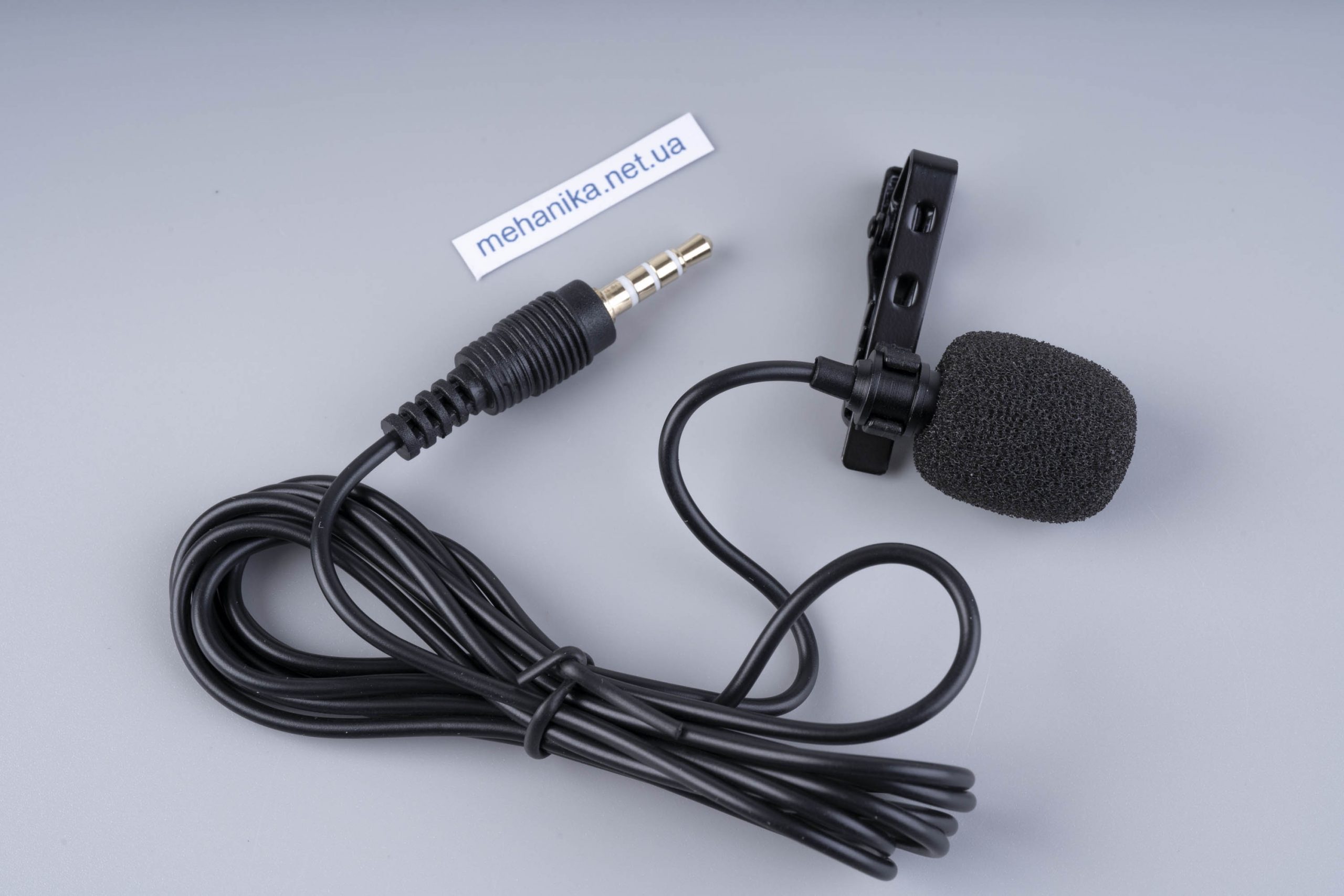 Універсальний всенаправлений петличний мікрофон (петличка), зовнішній мікрофон, mini Jack 3.5mm, 150 см