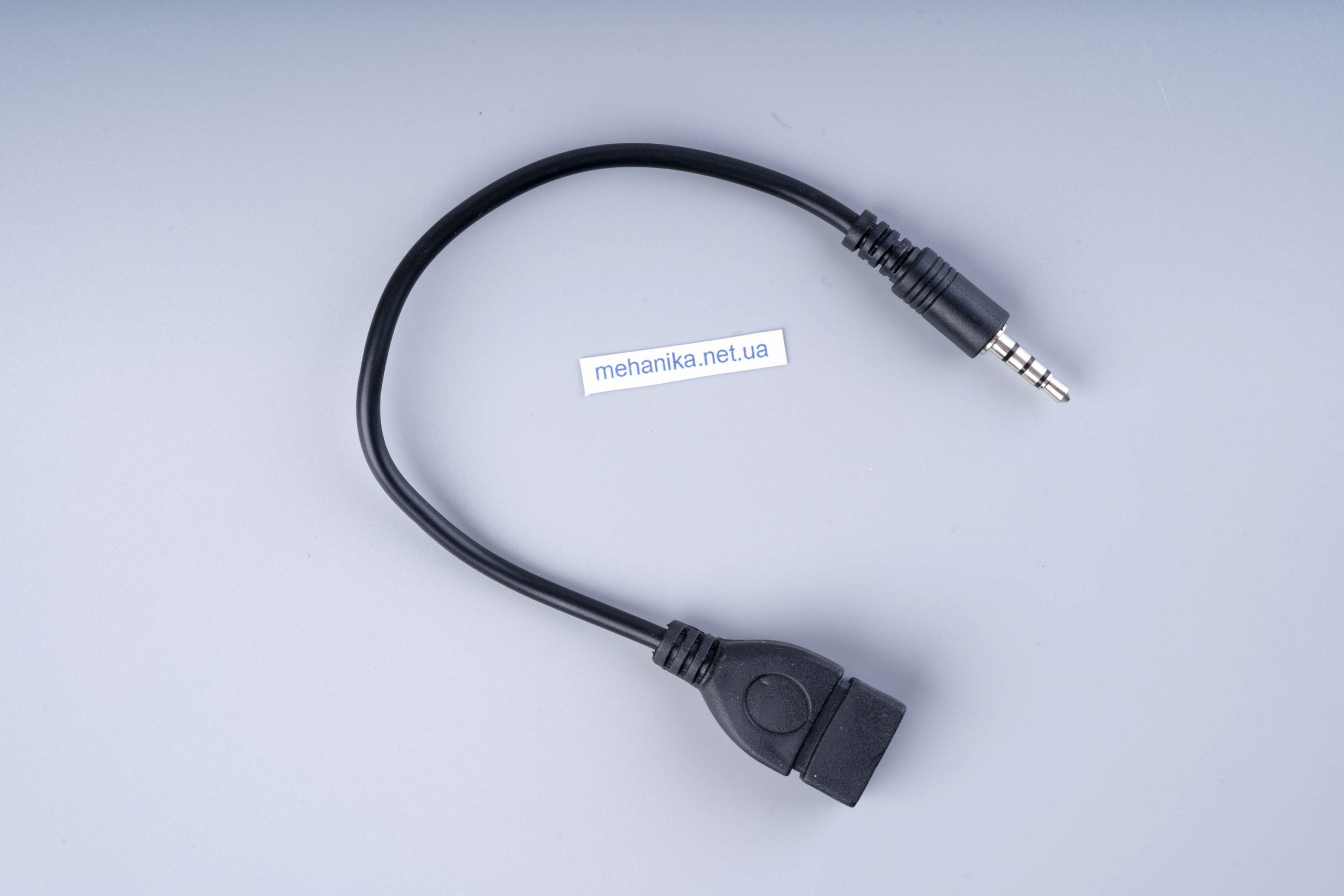 Адаптер-перехідник, аудіо-кабель mini Jack 3.5mm Male/USB-A Female