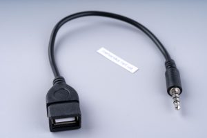 Адаптер-перехідник, аудіо-кабель mini Jack 3.5mm Male/USB-A Female