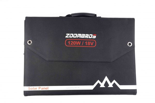Сонячна панель Zoombros 120W/18V, складана, 4 сегменти