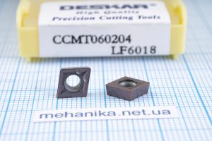 Вставка відрізна (різець) CCMT060204 LF6018 DESCAR 55 HRC