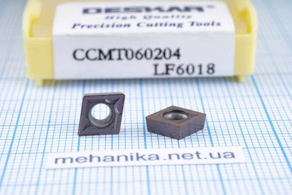 Вставка відрізна (різець) CCMT060204 LF6018 DESCAR 55 HRC