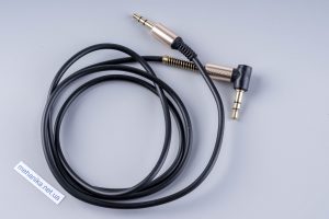 Аудіо-кабель AUX mini-Jack 3.5 мм, кутовий, TPE, 120 см