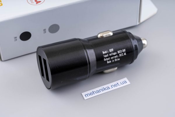 Автомобільний зарядний пристрій LI-TOP 2xUSB-A/2.4A, 12-24V