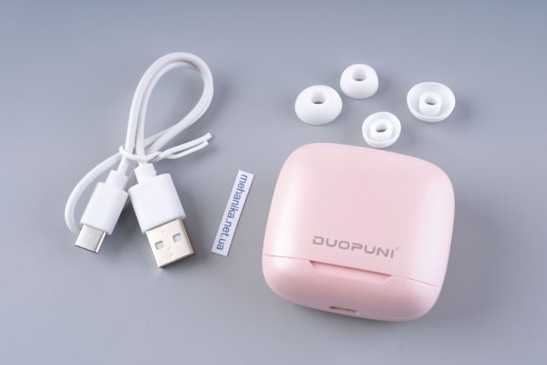 Бездротові навушники Duopuni T01 TWS - рожевий - Зображення 5