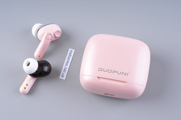 Бездротові навушники Duopuni T01 TWS - рожевий - Зображення 2