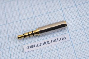 Адаптер-перехідник, mini-Jack 3.5 mm Male/micro-Jack 2.5 mm Female, 4 PIN TRRS