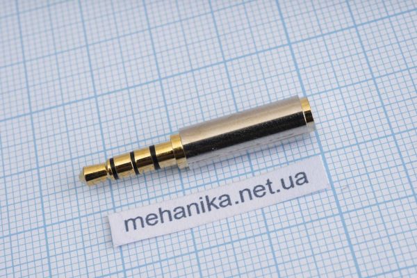 Адаптер-перехідник, mini-Jack 3.5 mm Male/micro-Jack 2.5 mm Female, 4 PIN TRRS