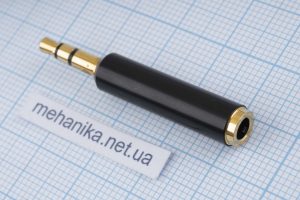 Адаптер-перехідник, mini-Jack 3.5 mm 4 PIN TRS Female/mini-Jack 3.5 mm 3 PIN TRSS Male