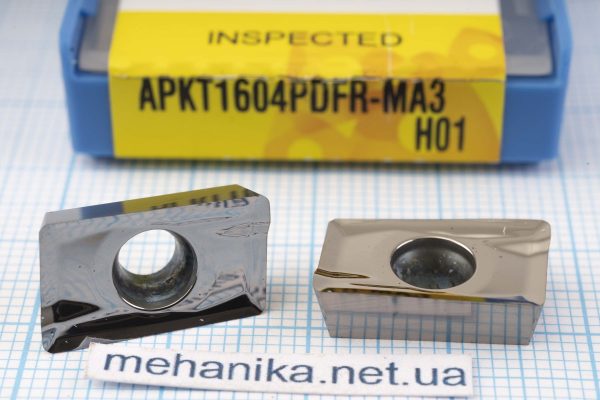 Вставка фрезерна (різець) APKT1604PDFR-MA3 H01 KORLOY 45 HRC