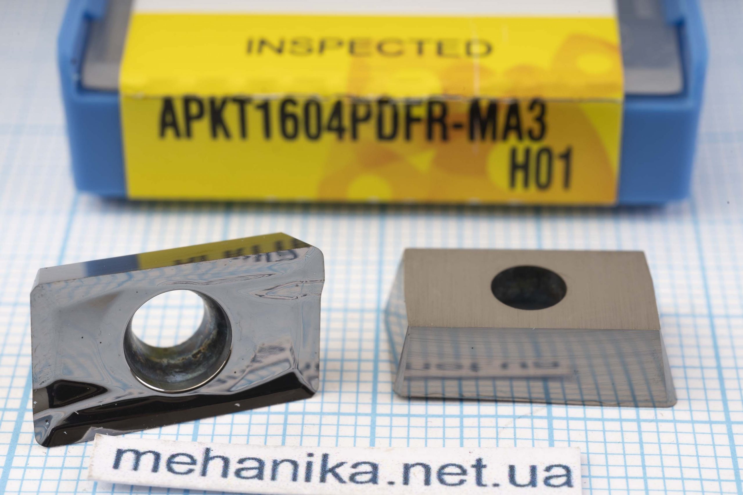 Вставка фрезерна (різець) APKT1604PDFR-MA3 H01 KORLOY 45 HRC