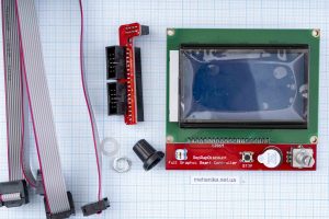 Контролер (панель керування)3D-принтера RAMPS 1.4 LCD 12864 зі шлейфами